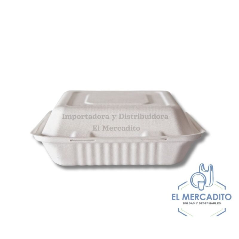 Bandeja 9X9 Con División Bagazo de Caña