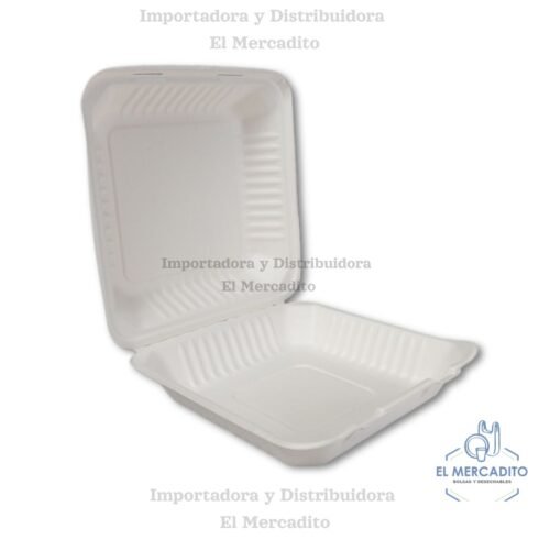 Bandeja 9x9 Sin Divisiones bagazo de caña Bandeja 9x9 Sin Divisiones bagazo de caña