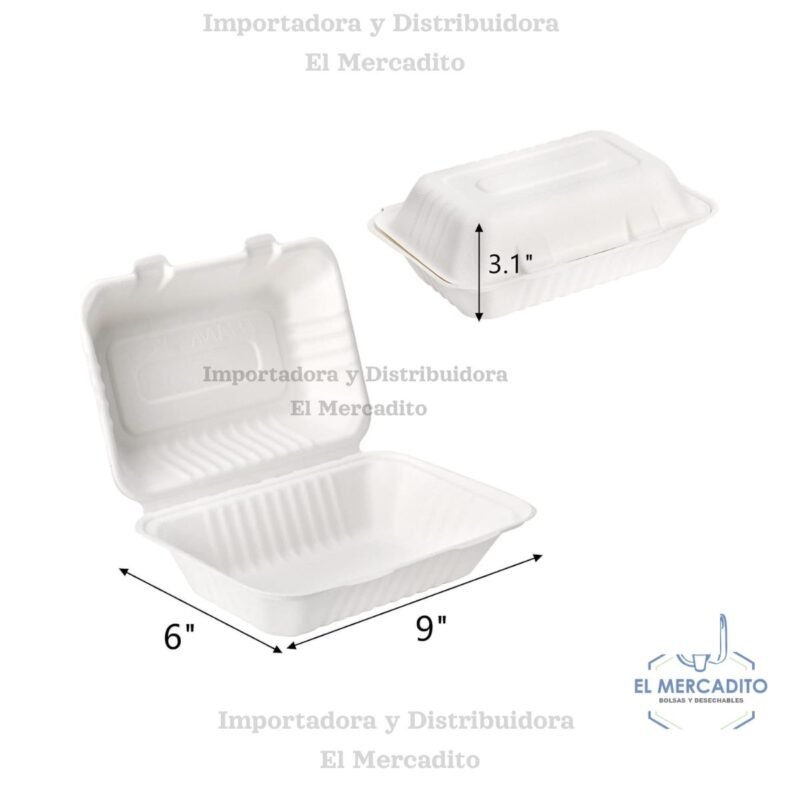 Bandeja 9X6 Bagazo de Caña