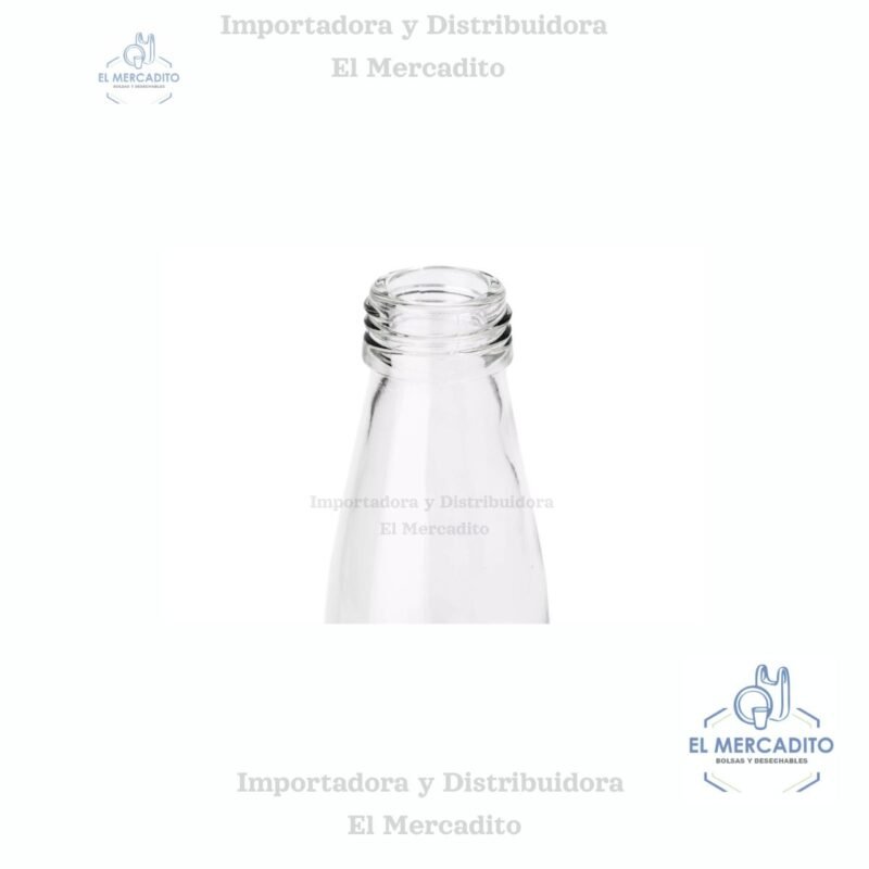 Botella Transparente Vidrio 750 ml / 25 oz Rosca Plastica C-2421