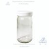 Envase de vidrio, Frasco de 240 ml / 8 oz C-2447, con  Tapa Plástica