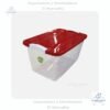 Caja click 23 litros (1) Caja click de 23 litros con tapa variedad de colores