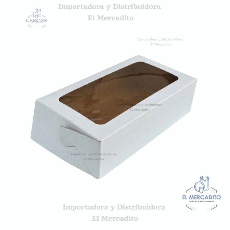Caja con Ventana Arrollado, 23 x 13 x 6,5cm