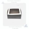 Caja Repostera #10 con Ventana, 13x11x5 cm