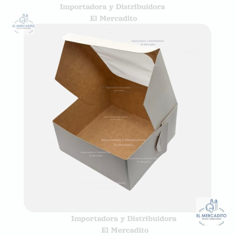 Caja con  Ventana Mini Queque, 13,5 x 13,5 x 6,5 cm