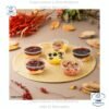 Tazas souffle transparentes para postres, salsas, 1 oz, 2 oz, 3.25 oz, 5.5 oz, en paquetes de 25 unidades con tapa incluida.
