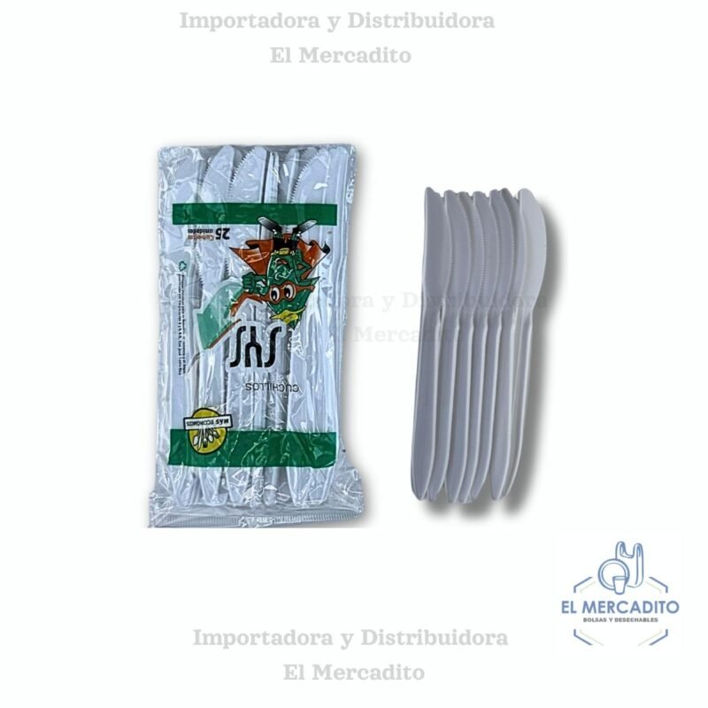 cubiertos desechables 25