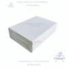 Caja Rectangular Blanca, 1 Plancha Quequera, 40x60x14 cm