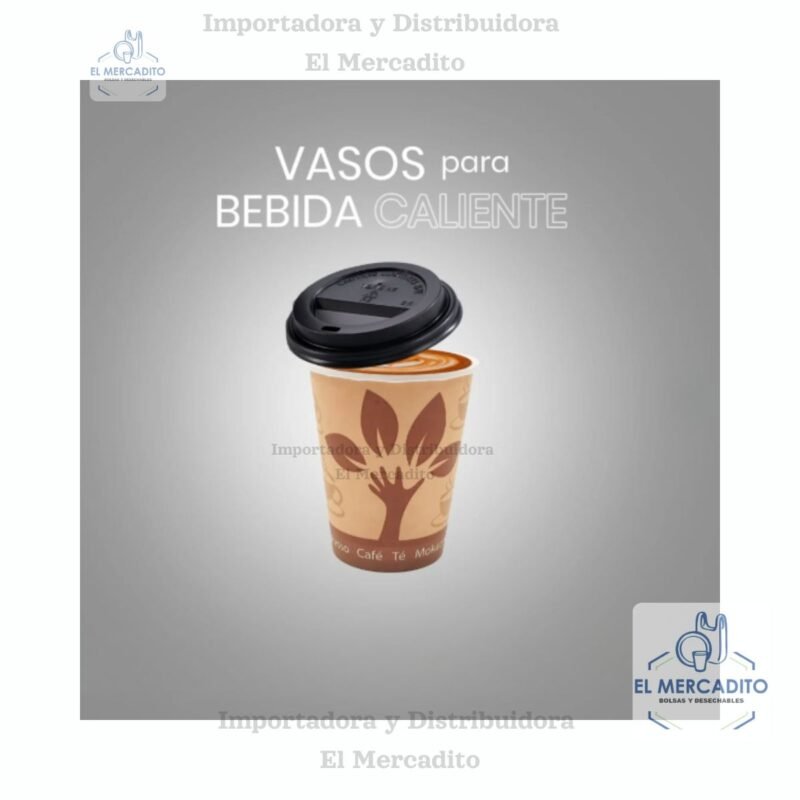 Vasos de Carton para Cafe, de 4 oz, 6 oz, 8 oz, 12 oz