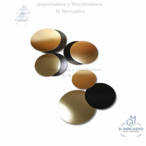 Blondas para queque Doble Cara, Dorada y Negra Blondas para queque Doble Cara, Dorada y Negra