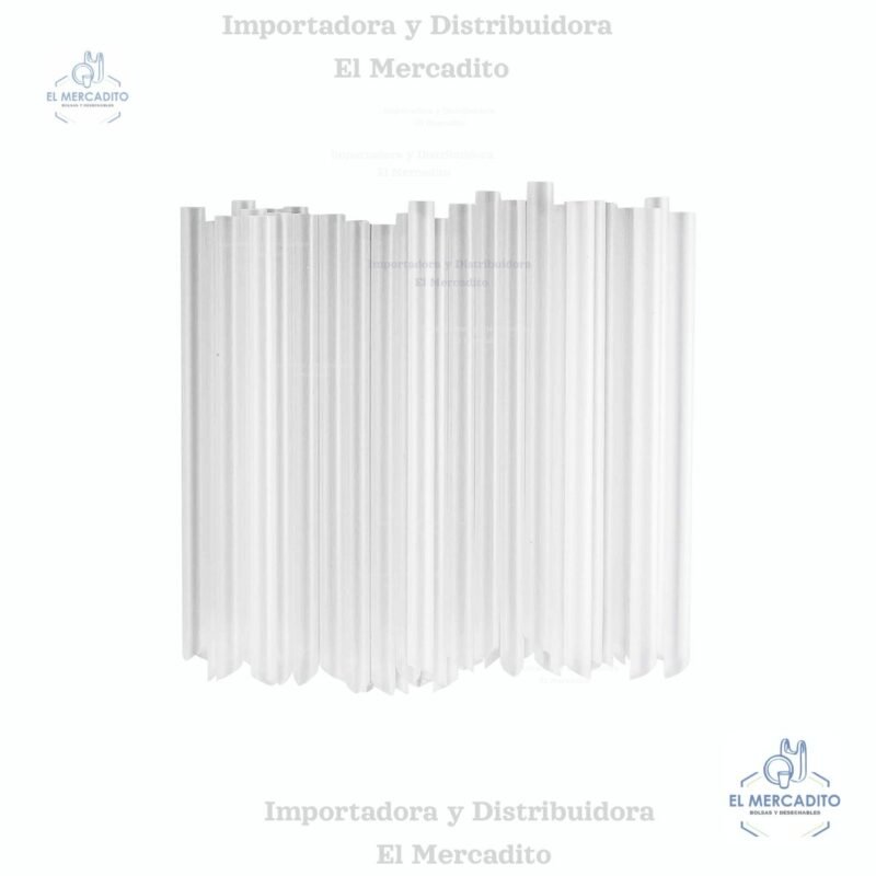 Pajillas para batido grandes, transparentes, desechables, de boca ancha, con punta para perforar sellos, paquete de 50