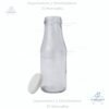 Envase Vidrio Botella 210 ml / 7 onzas, Juguera, Cristalino, tapa metálica, twist off c-2235