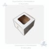 Caja 1-pv con Ventana 11 x 11 x 8 cm