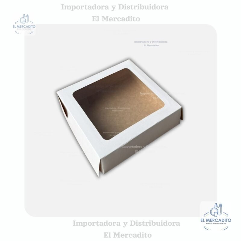 Caja con Ventana Dona #1, 21 x 21 x 6 cm