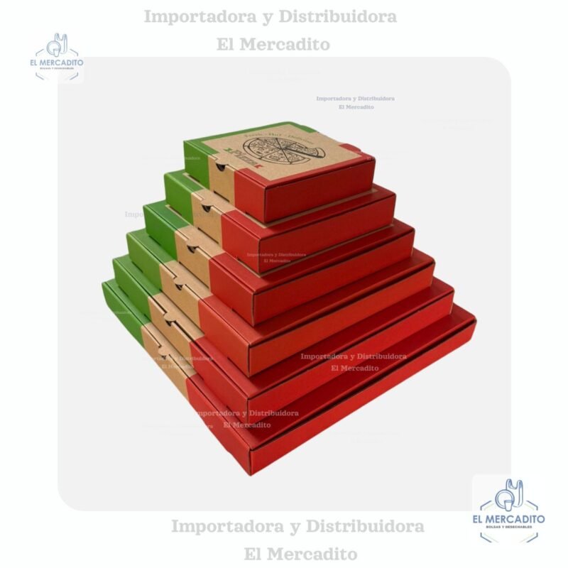 Cajas para Pizzas, #18, #16, #14, #12, #10, #8