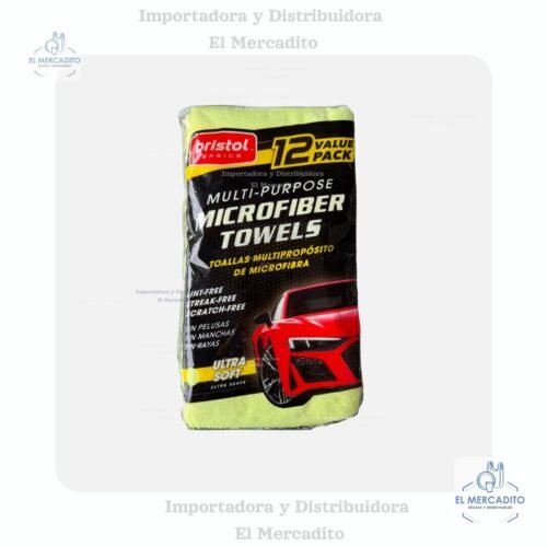 Paquete de paños de Microfibra, 12 unidades