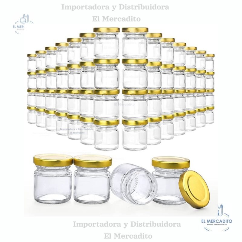Frascos de Vidrio Mermelada 25 ml, 50 ml, 75 ml, 100 ml