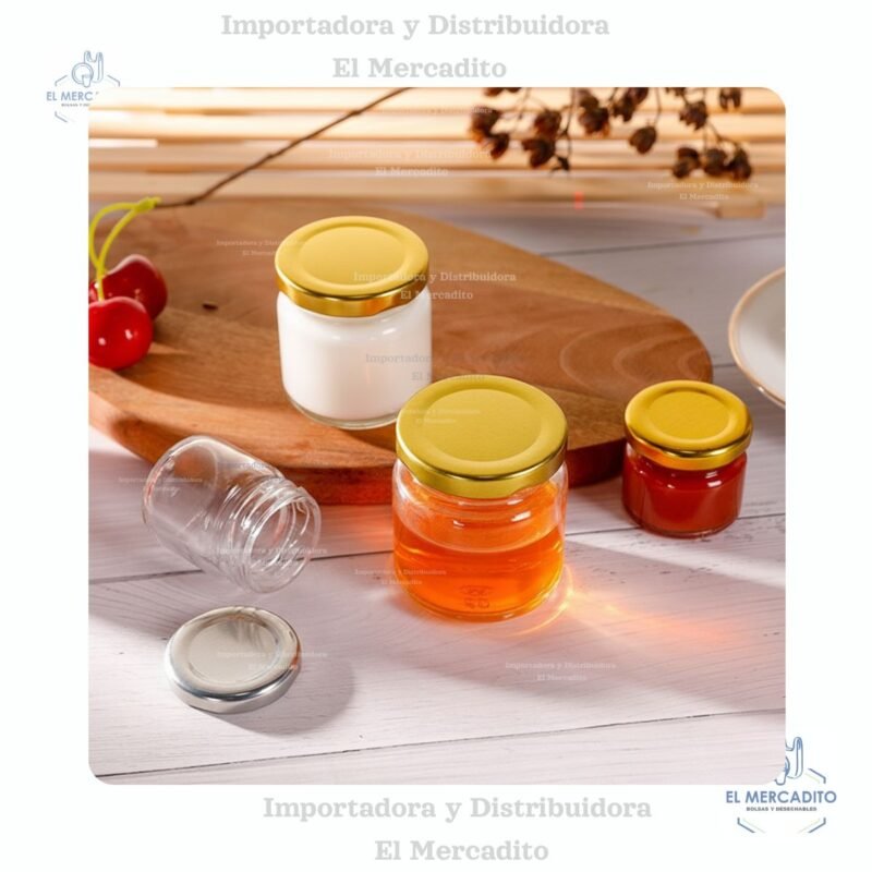 Frascos de Vidrio Mermelada 25 ml, 50 ml, 75 ml, 100 ml
