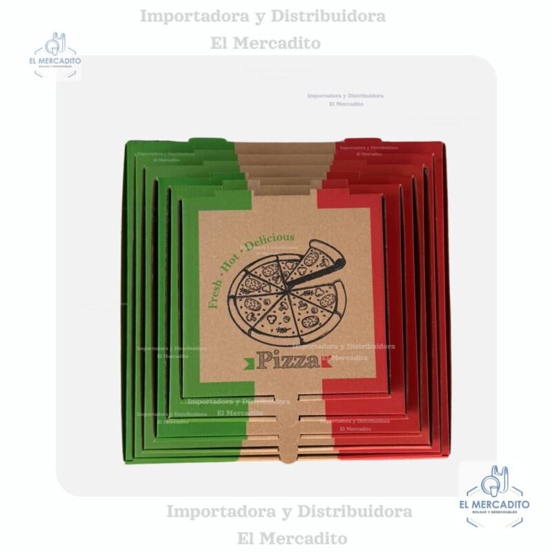 Cajas para Pizzas, #18, #16, #14, #12, #10, #8