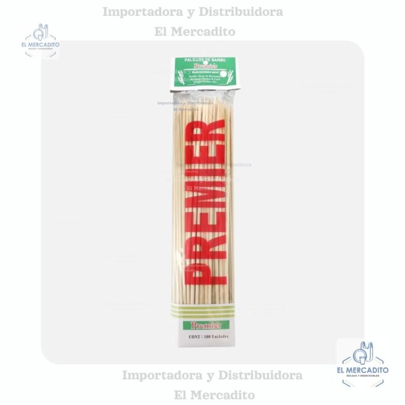 Palillos Pinchos de Bambu Premier