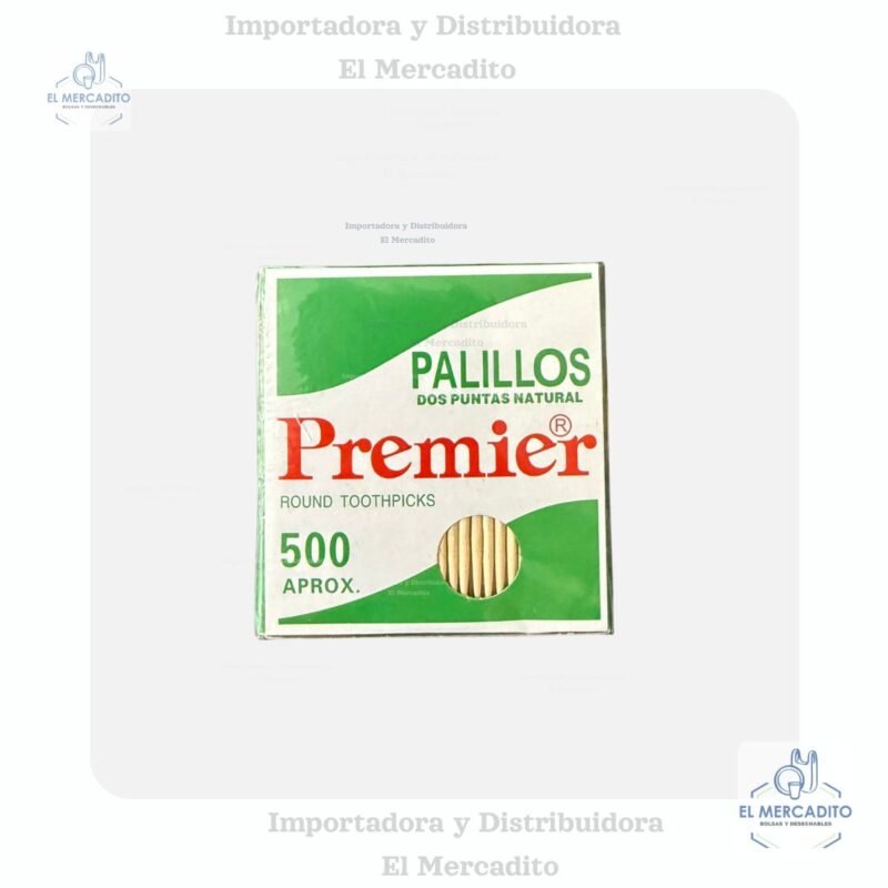 Palillos de dientes, 500 unidades aproximadamente