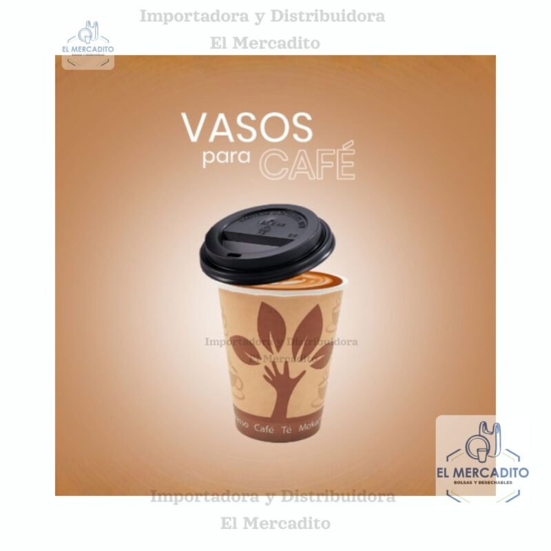 Vasos de Carton para Cafe, de 4 oz, 6 oz, 8 oz, 12 oz