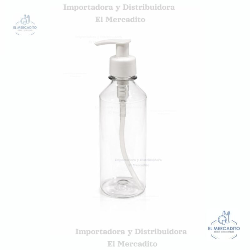 Botella Plástica con Dispensador Gel 240 ml