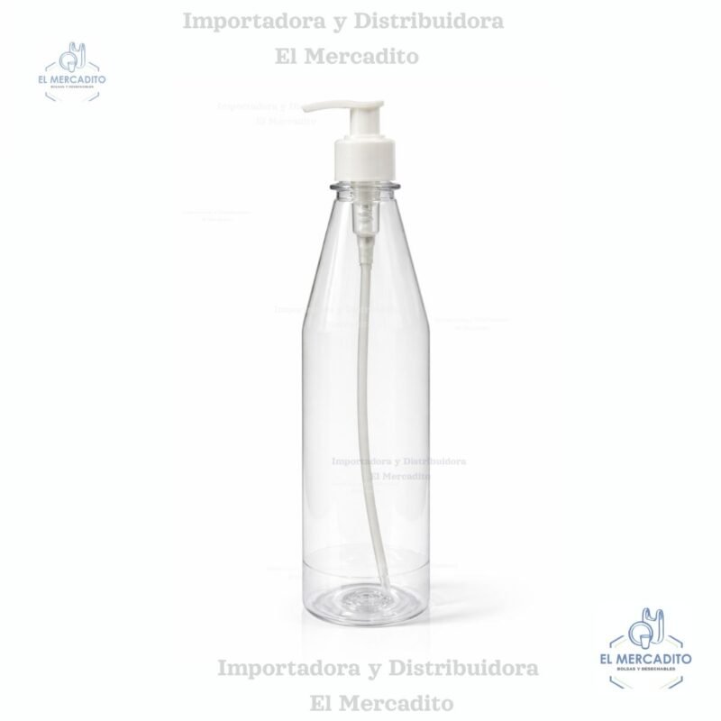 Botella Plástica con Dispensador Gel 700 ml