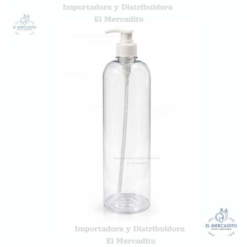 Botella Plástica con Dispensador Gel 1 Litro