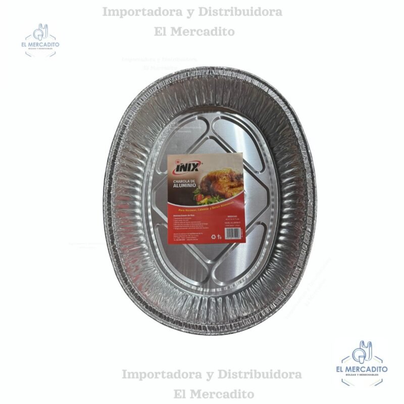 Molde de Aluminio Ovalado Inix 40 x 32 x 7 cm