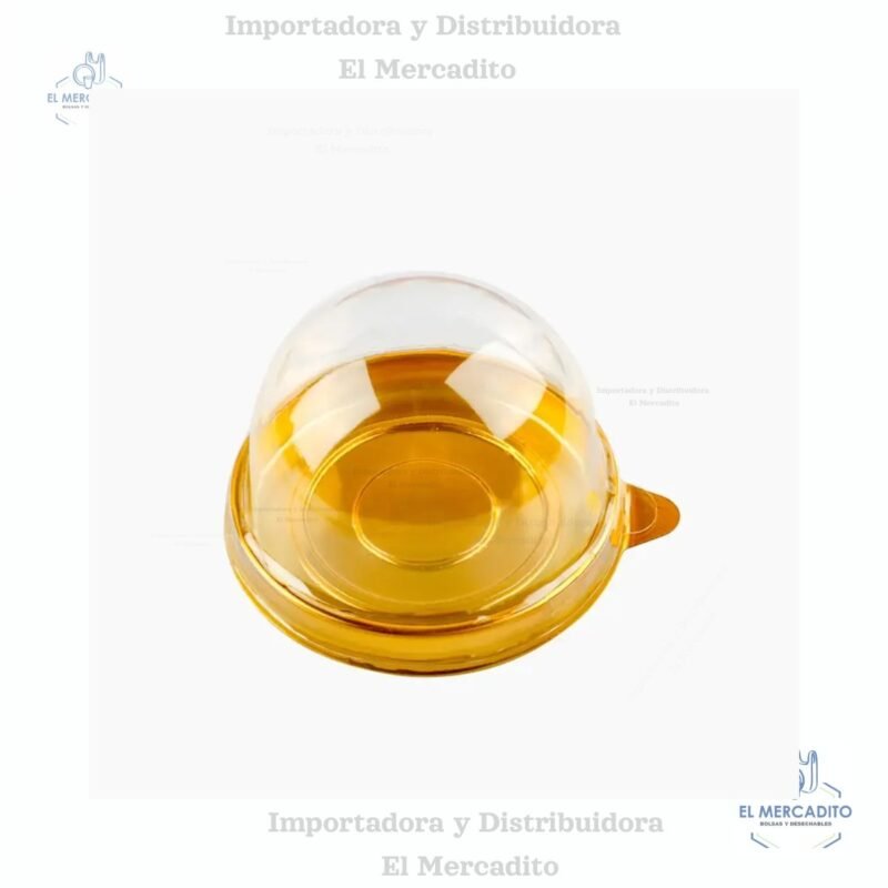 Empaque Domo Circular Dorada