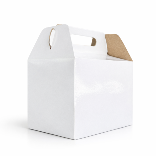 Caja de Cartón Lonchera # 6, 22 cm x 16 cm x 16 cm