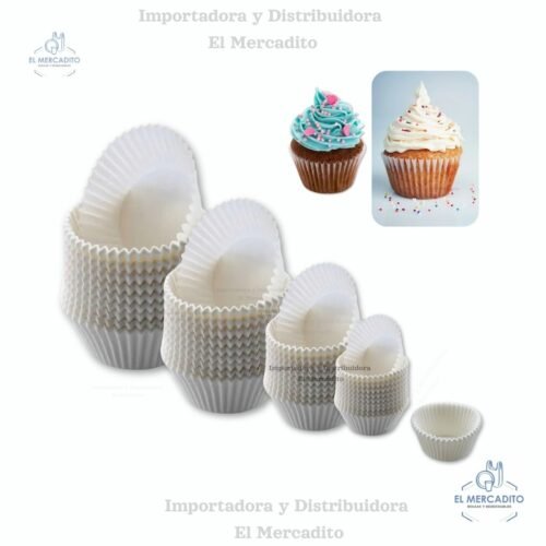 Capsulas de papel para Muffin, Cupcakes, 80 unidades por paquete aproximadamente