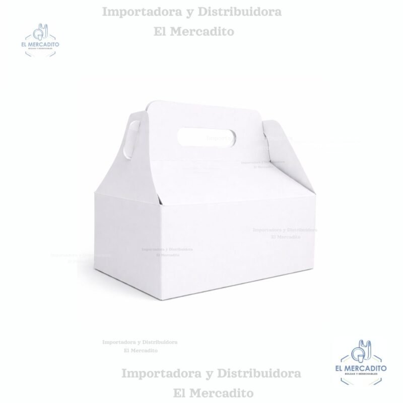 Caja de Cartón Lonchera # 3, 21 cm x 12,6 cm x 8 cm