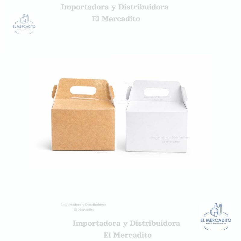 Caja de Carton Lonchera # 1, 14,5 cm x 7,5 cm x 9,6 cm