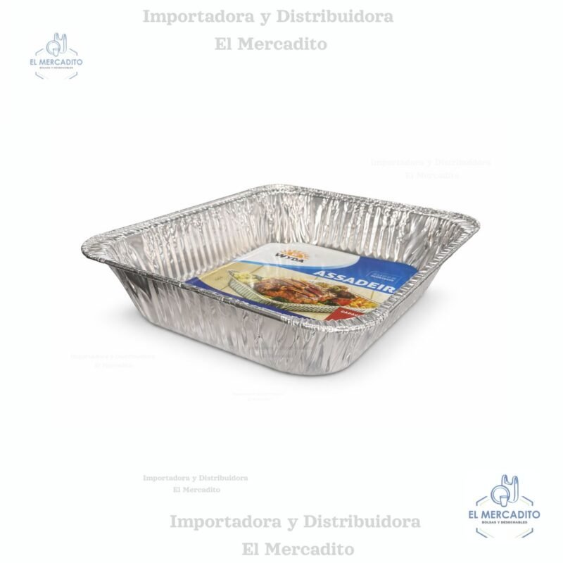 Molde de Aluminio Rectangular Wyda 4 Litros 32,5 x 26,5 x 6,5 cm
