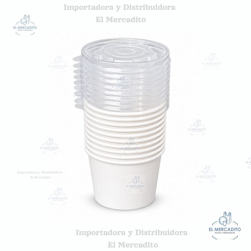 Contenedor de Cartón Helado 8 oz