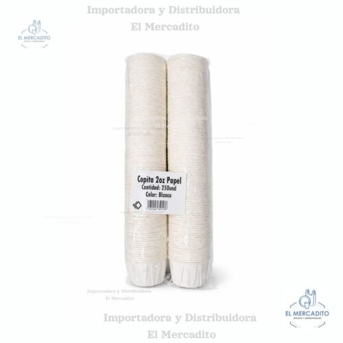 Copitas de Papel, 2 oz, 250 unidades por paquete