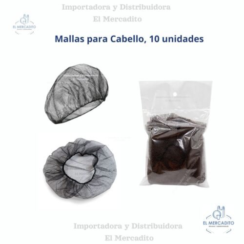Mallas para Cabello, en paquetes de 10 unidades