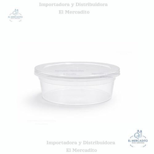 Medio Translucido 16 oz Contenedor Medio Duro Translucido de 16 oz