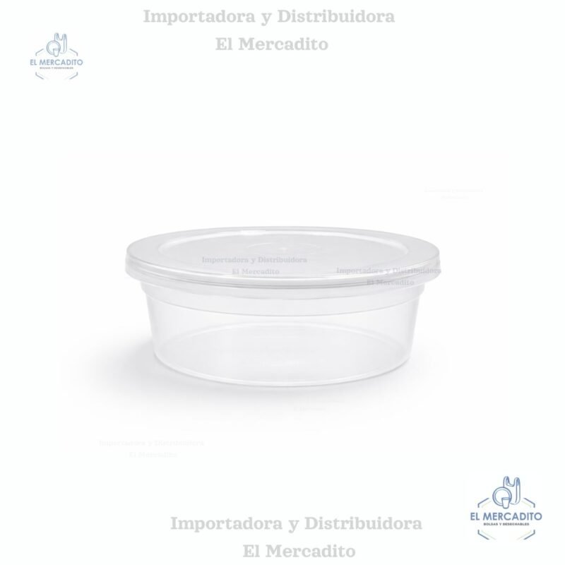 Contenedor Medio Duro Translucido de 16 oz