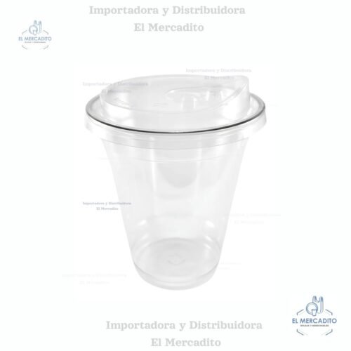 Pajillas Plasticas de colores (12) Vaso Plástico Pet 24 Oz Con Tapa Sip Lid, en paquetes de 25 unidades