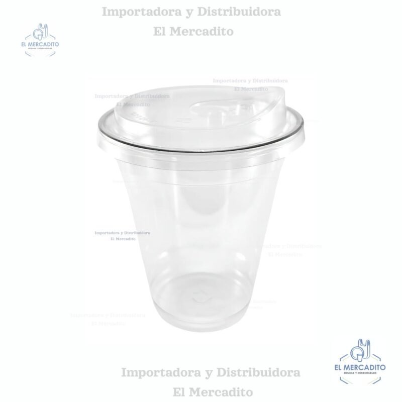 Vaso Plástico Pet 24 Oz Con Tapa Sip Lid, en paquetes de 25 unidades