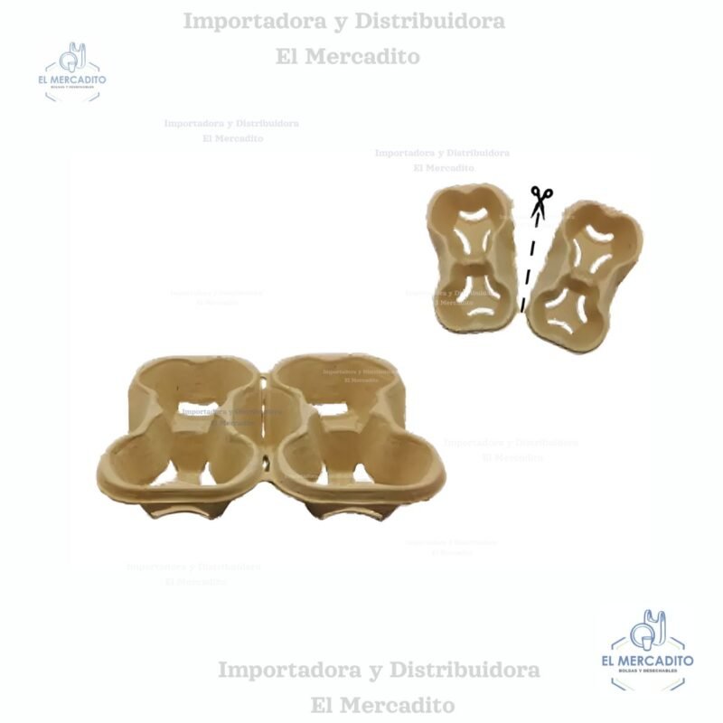 Porta Vasos para 4 unidades, divisible en 2 unidades cada uno