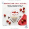 Vaso #5 oz Tapa domo desechable transparente, en paquetes de 25 unidades, tazas de postre para helado, yogur, parfait, pudín, frutas