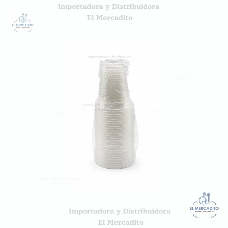 Vasos Plásticos Desechable Vacan #5 oz Transparente en paquetes de 25 unidades