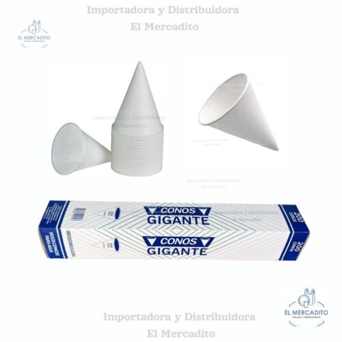 tapas 7085 (6) Vasos cónicos de papel, 200 unidades