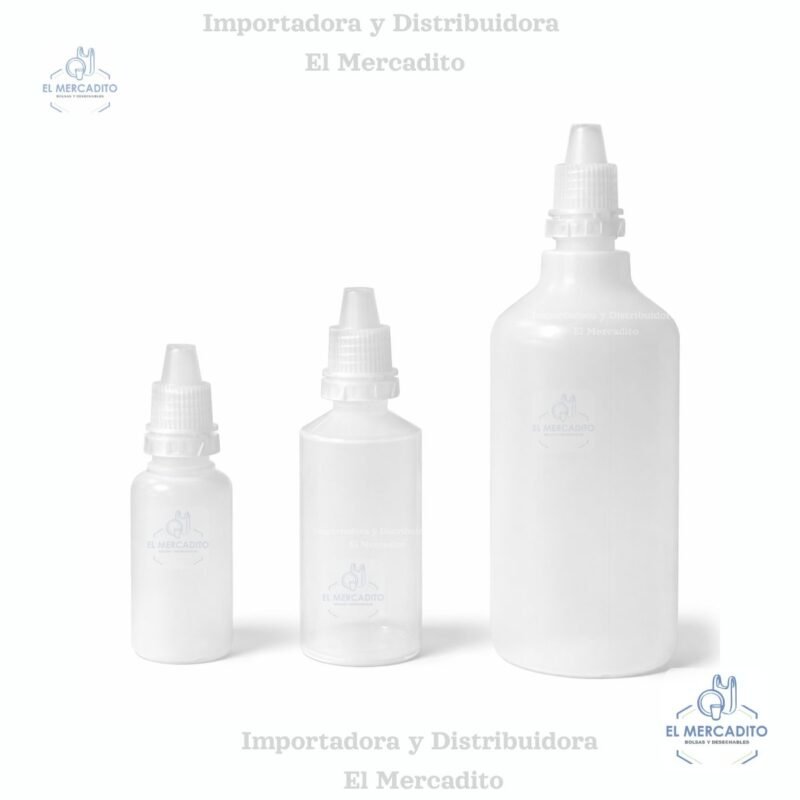 Goteros Plásticos con Sello de seguridad, 15 ml, 20 ml, 120 ml