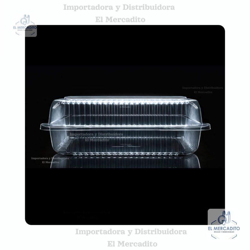 Burbuja Rectangular Tapa Alta, 23 x 14,5 x 10 cm