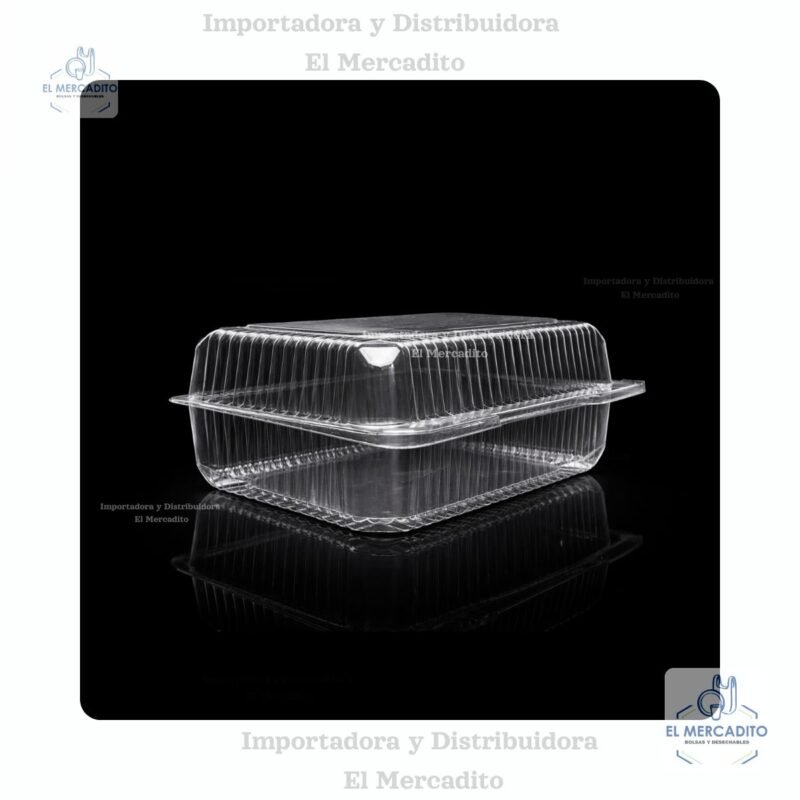 Burbuja Rectangular Tapa Alta, 23 x 14,5 x 10 cm